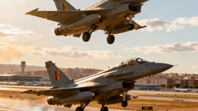 Dos aviones del Ejército del Aire despegan desde Madrid