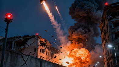 Ataque con misiles balísticos en Kiev