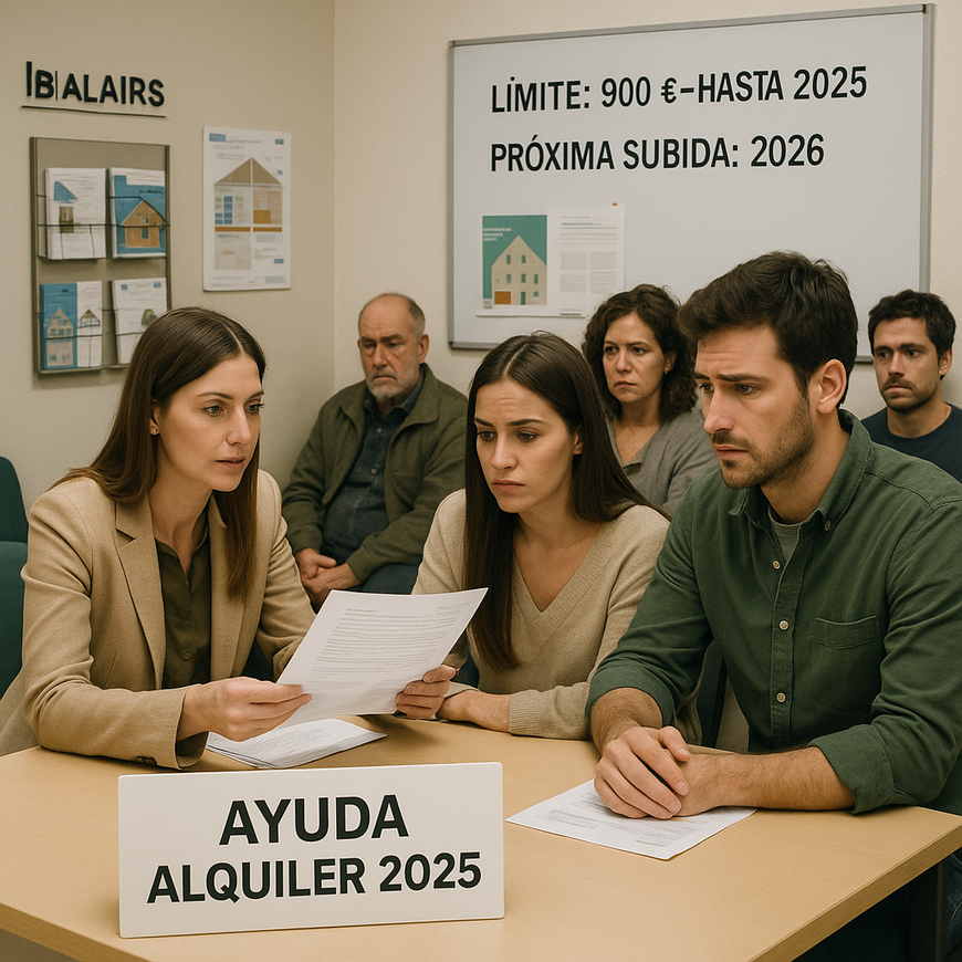 Tabla de ingresos máximos y renta media hogar en Baleares