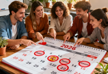 Tabla de puentes laborales y festivos por comunidad autónoma