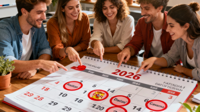 Tabla de puentes laborales y festivos por comunidad autónoma