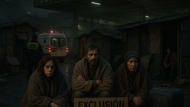 Gráfico de exclusión social y falta de vivienda en Vigo