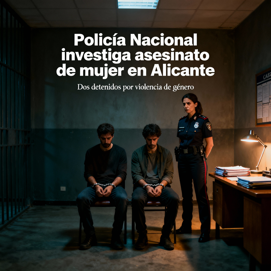 Detenidos dos hombres en Alicante por el asesinato de una mujer investigado como violencia de género: caso machista número 33 en 2025 1 Detenidos dos hombres en Alicante por el asesinato de una mujer