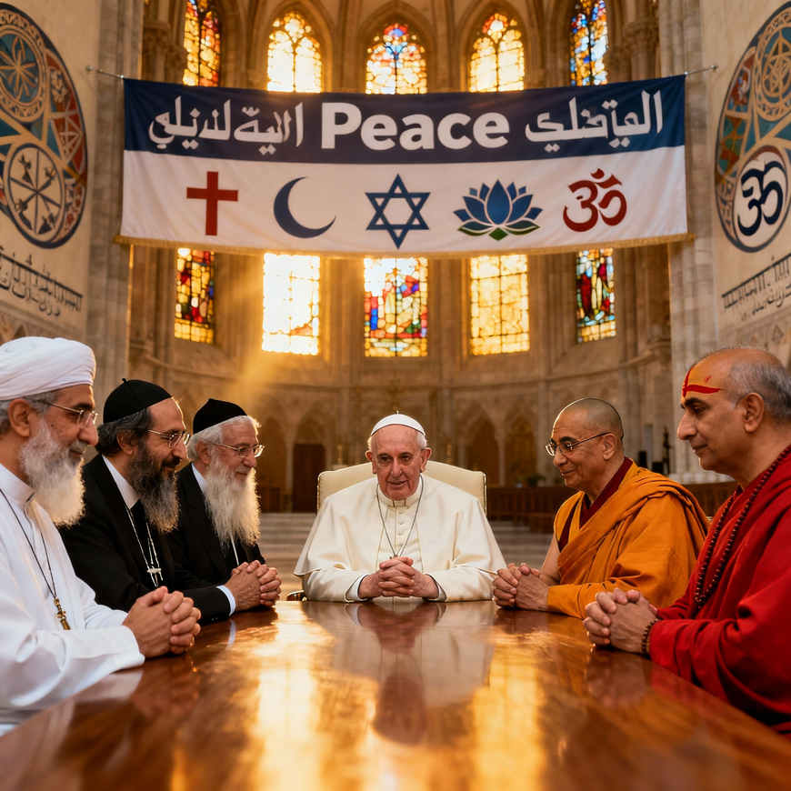 El Papa León XIV Reúne a Líderes Religiosos en Roma para Promover la Paz y el Diálogo Interreligioso 1 El Papa León XIV Reúne a Líderes Religiosos