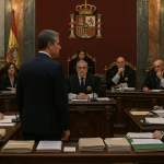 Gráfico resumen de penas y votos de magistrados sentencia caso Ayuso