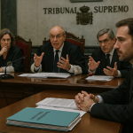 Fachada del Tribunal Supremo de España tras sentencia a García Ortiz