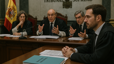 Fachada del Tribunal Supremo de España tras sentencia a García Ortiz