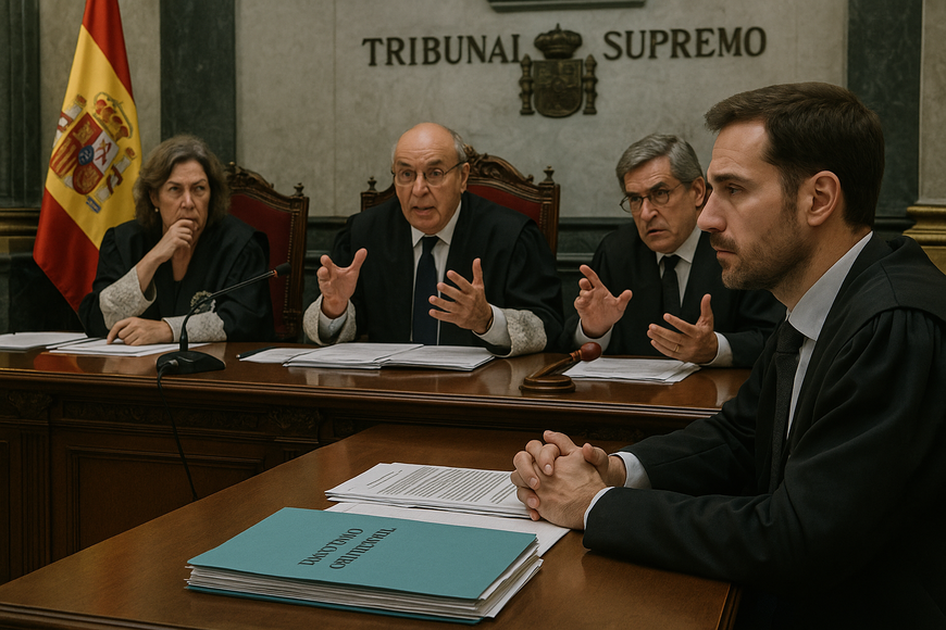 Fachada del Tribunal Supremo de España tras sentencia a García Ortiz