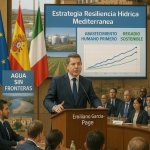 Gráfico de estrategia europea resiliencia hídrica Mediterráneo 2025