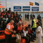 Gráfico sobre reducción de llegadas irregulares en países miembro de la UE