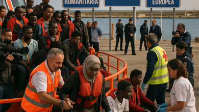 Gráfico sobre reducción de llegadas irregulares en países miembro de la UE