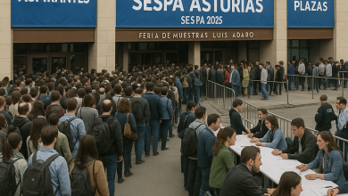 Datos comparativos de aspirantes y plazas ofertadas en SESPA por categoría