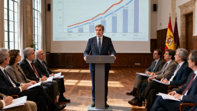 López Miras destaca "la fortaleza y la estabilidad" de la economía regional en Murcia ante 400 economistas y asesores fiscales 4 Gráfica de crecimiento económico y PIB regional de Murcia