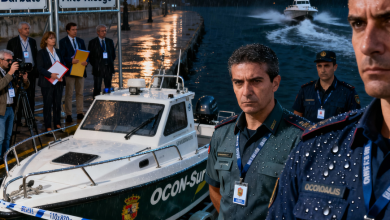 Eurodiputados en rueda de prensa presentando informe sobre Barbate y Campo de Gibraltar