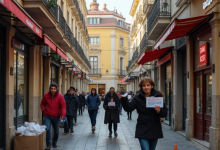 Gráfico comparativo de tasas entre viviendas y locales Grupo C