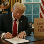 Trump aprueba la desclasificación de los archivos de Epstein: Estados Unidos abrirá los documentos del caso de tráfico de menores Gráfico del proceso judicial e histórico de documentos Epstein publicados
