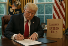 Gráfico del proceso judicial e histórico de documentos Epstein publicados