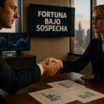 Epstein amasó su fortuna con dinero de la familia de Ana Obregón Ana Obregón y Jeffrey Epstein en un montaje conceptual sobre el origen de la fortuna del magnate