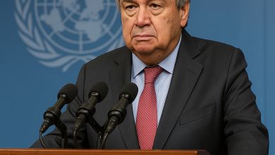 António Guterres advierte de un “precedente peligroso” tras la operación militar de EEUU contra Maduro 5 António Guterres en una rueda de prensa en la sede de la ONU