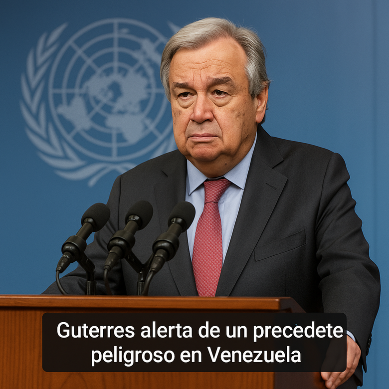 António Guterres en una rueda de prensa en la sede de la ONU