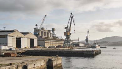 El BNG propone un gran centro de reparaciones navales en la antigua Vulcano de Vigo 10 Vista del antiguo astillero Vulcano en Vigo propuesto como centro de reparaciones navales