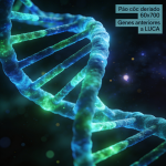 Descubren “fósiles genéticos” anteriores al ancestro común de toda la vida en la Tierra Representación de ADN antiguo sobre un fondo cósmico que evoca el origen de la vida