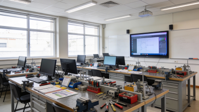 Estudiantes de Formación Profesional en centro educativo español