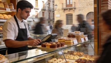 Suben un 8,5% los extranjeros afiliados en CLM 1 Trabajador extranjero atendiendo en una pastelería del centro de Toledo