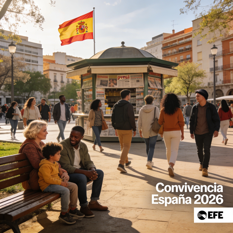 Manifestación diversidad cultural España inmigración