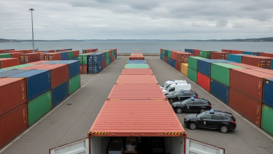 Agentes inspeccionan contenedores en el puerto de Vigo en una operación antidroga